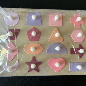 Silicone Shape Peg Puzzle - BRAND NEW
